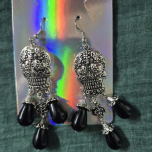 Ohrhänger Skull schwarz
P0008