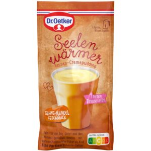 Dr. Oetker Seelenwärmer Tassen-Cremepudding Sahne-Mandel 58g